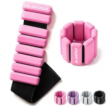 Amonax Gewichtsmanschetten Ankle Weights Set 2x0,5kg grau / rosa