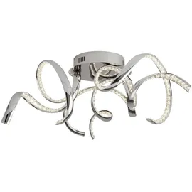Searchlight Wirbel-LED-Flush 1 Stk. Chrom/Klar