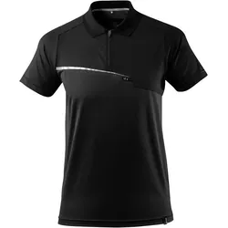 Poloshirt mit Brusttasche Advanced - M - schwarz