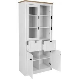 OTTO home Standvitrine Rigny 79 x 39 x 180 cm Weiß