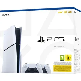 Sony PlayStation 5 Slim Disc Edition + 2. DualSense Wireless-Controller