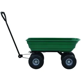 vidaXL Garten-Kippwagen 300 kg 75 L grün