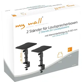 My Wall HS30L 2fach Lautsprecher-Ständer Schwarz Höhenverstellbar, Neigbar, Stand