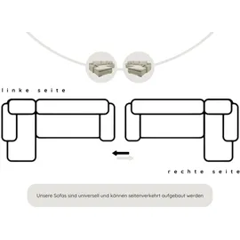 Home Affaire Ecksofa Win L-Form, wahlweise mit Bettfunktion und Bettkasten, grau