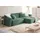 KAWOLA Ecksofa Cord 3-Sitzer Grün