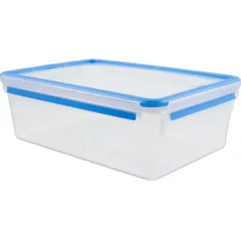 Emsa Frischhaltedose CLIP & CLOSE 11,1 cm hoch transparent 5,4 l, blau