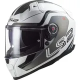 LS2 LS2, Integraler Motorradhelm Vector II Metric White Titanium Silver, S