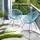 Tectake 2er Set Gartenstuhl 70,5 x 69 x 78 cm blau