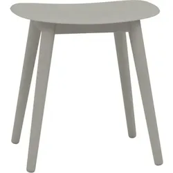 Fiber Hocker grau aus Holz