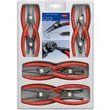 Knipex 00 20 04 SB Seegeringzangen-Set Passend für Außen- und Innenringe 12-25 mm 19-60 mm 10-25 mm, 19-60 mm Spitzenform (Details)