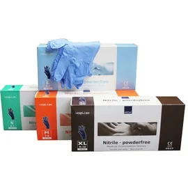 Blanc HYGIENIC Nitril-Handschuhe – Medizinische, zertifizierte und puderfreie Einmalhandschuhe 1.000 Stk., unsteril, mit Rollrand, hoch-elastisch, Classic