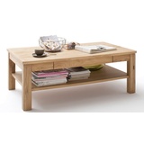 MCA Furniture Livetastic Couchtisch Eiche Eiche furniert teilmassiv 1 Schubladen rechteckig 117x42x65 cm