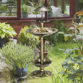 Outsunny Vogeltränke 50 x 110 cm Bronze
