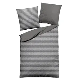 Bettwäsche Flanell - grau