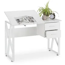 Relaxdays Schreibtisch neigbar schwarz