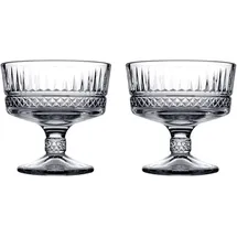 Pasabahce Elysia Dessertschale Transparent/Weiß 2-tlg.
