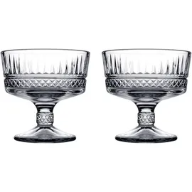 Pasabahce Elysia Dessertschale Transparent/Weiß 2-tlg.