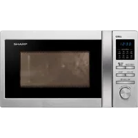 Sharp R-622STWE Kombi Mikrowelle edelstahl - Silber