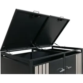 MCW Mülltonnenverkleidung O67 122 x 132 x 84 cm anthrazit