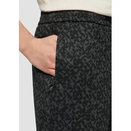 s.Oliver Gemusterte Jogpants Regular Schwarz 34