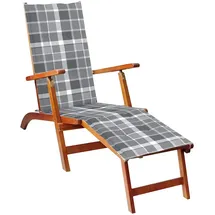 vidaXL Liegestuhl 167 x 56 x 75 cm Grau