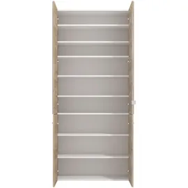 INOSIGN Menorca Schuhkommode 90 x 199 x 38 cm mit Spiegel grau