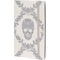 Notizbuch Lace weiß Skull CASTELLI 0QO4LD-170 liniert