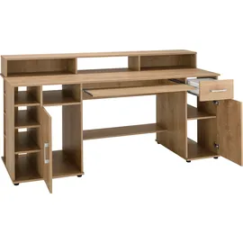 vogl möbelfabrik Schreibtisch »Timra mit Monitoraufsatz, Tastaturauszug & Towerfach,«, Breite 154 oder 178 cm, Made in Germany
