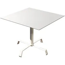 Fast - Tonik Tisch 70 x 70 cm, Gestell Elica, weiß