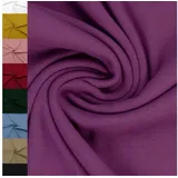 MAGAM-Stoffe Stoff "Noah", Bündchenstoff Feinstrick uni einfarbig ÖKO-TEX Meterware ab 50cm lila