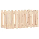 vidaXL Hochbeet Lattenzaun-Design 100 x 50 x 50 cm Kiefer