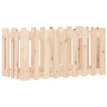 vidaXL Hochbeet Lattenzaun-Design 100 x 50 x 50 cm Kiefer