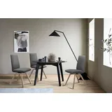 Stressless® Polsterstuhl Laurel, Low Back, Größe M, mit schräggestellten Beinen in Eiche natur grau