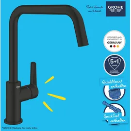 Grohe Start Einhebelmischer Schwarz Matt