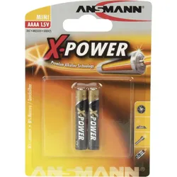 ANSMANN X-POWER Mini AAAA - Batterie 2 x AAAA - Alkalisch