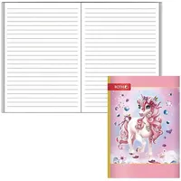 ROTH Schulheft Einhorn Beauty Lineatur 51 liniert DIN A6 ohne Rand, 32 Blatt, 1 St.