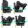 XOMAX XZ-16 Kindersitz drehbar 360° mit ISOFIX und Liegefunktion I mitwachsend I 0-36 kg, 0-12 Jahre, Gruppe 0/1/2/3 I 5-Punkt-Gurt und 3-Punkt-Gurt I Bezug abnehmbar, waschbar I ECE i-Size 129R