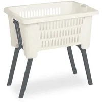 Excellent Houseware Wäschekorb mit ausklappbaren Beinen
