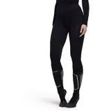 Falke Damen Baselayer-Hose Warm 3/4 W Ti Funktionsmaterial schnelltrocknend 1 Stück, Schwarz Black 3000, M