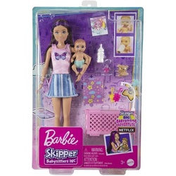 Barbie - Barbie Skipper Babysitters Inc. Puppe mit Gitterbett