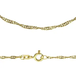 Collierkettchen »Schmuck Geschenk Gold 333 od 585 Singapurkettengl. in mehreren Breiten«, Made in Germany, 68998347-60 gelbgoldfarben