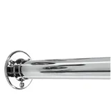 SO-TECH® Garderobenstange Schrankstange rund Ø 25 mm Chrom poliert inkl. Stangenlager, (Komplett-Set, 1 St), Kleiderstange Länge 150 cm mit 2 Stagenlagern silberfarben Ø 2.5 cm x 150 cm