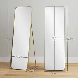 Homcom Ganzkörperspiegel Metall, Glas,
