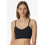SCHIESSER Bustier Removable Pads Nahtlos Casual Seamless Sport-BH, Schwarz_181102, XL