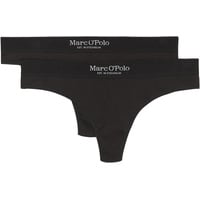 Marc O'Polo Feinripp-Tanga, schwarz, S