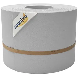 zaunzu® zaun|zu® Sichtschutzstreifen PP für Doppelstabmatten Zaunblende Lichtgrau, 35m