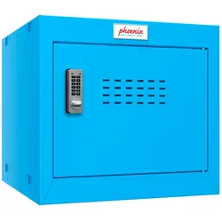 Phoenix CL0344BBE Würfel-Schließfach Cube Locker 44L Blau - Elektronisches Schloss - Für Hause, Büro, Fitness, Schüle