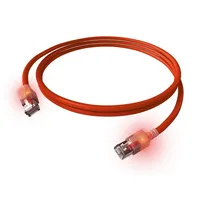 EasyLan CS1ORADAD0015 Netzwerkkabel, Patchkabel DualBoot, S/FTP Rot 1,5 m