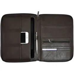 Stackers Etui für Dokumente und Handy braun