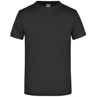 James & Nicholson Unisex Schweres T-Shirt Round-T Heavy JN002 black